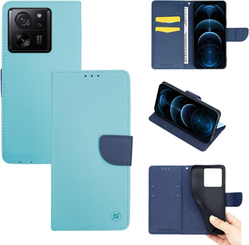 Θήκη Πορτοφόλι Sonique Trend Wallet Xiaomi Xiaomi 13T 5G / Xiaomi 13T Pro 5G Σιέλ / Σκούρο Μπλε - Sonique - Σιέλ / Σκούρο Μπλε - Xiaomi 13T 5G, Xiaomi 13T Pro 5G - Θήκη Πορτοφόλι