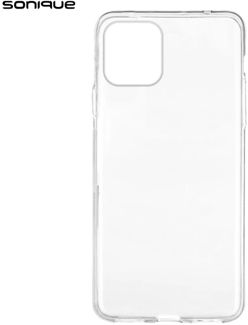 Θήκη Σιλικόνης Sonique Crystal Clear Apple (Big Hole) iPhone 12 / iPhone 12 Pro Διάφανο - Sonique - Διάφανο - iPhone 12, iPhone 12 Pro - Θήκες Πλάτης