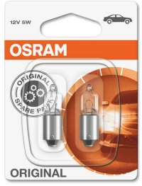 Λάμπες Αλογόνου BA9S 12V 5w Osram Original 64111-02B 2 Τεμάχια