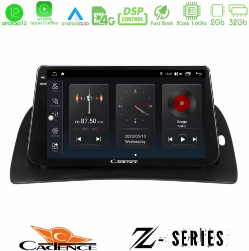 Cadence Z Series Renault Kangoo 2015-2018 8Core Android12 2+32GB Navigation Multimedia Tablet 9"
