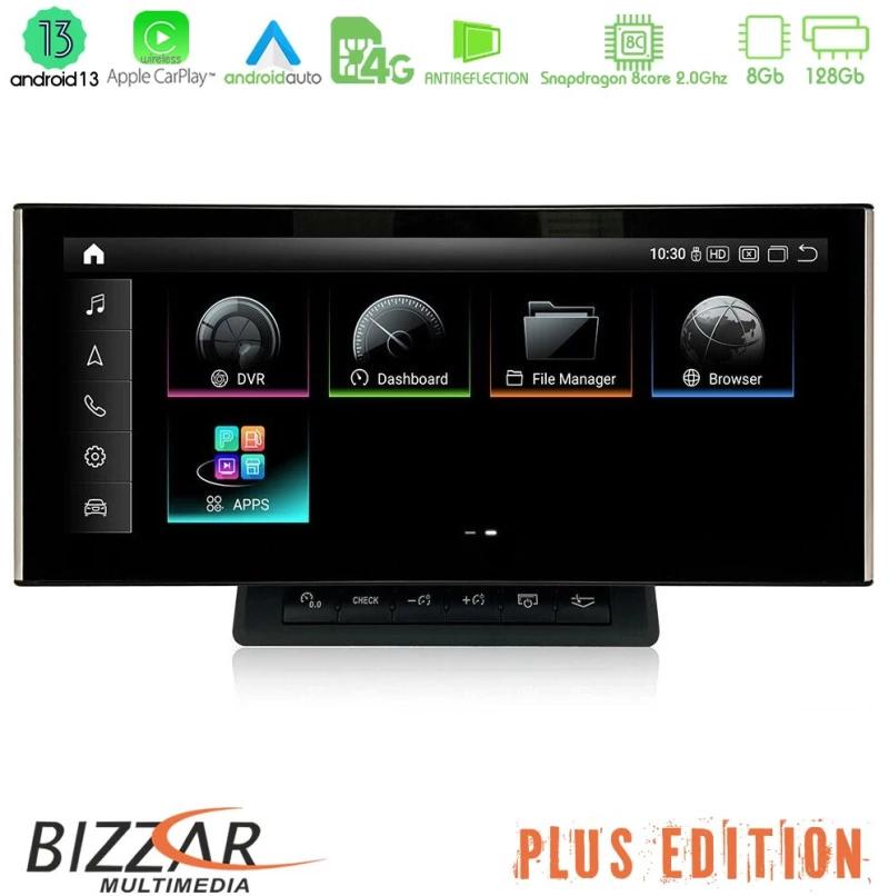 Bizzar OEM Audi A6 (4F) 2004-2009 (με MMI2G) Android13 (8+128GB) Navigation Multimedia 10.25″ HD Anti-reflection