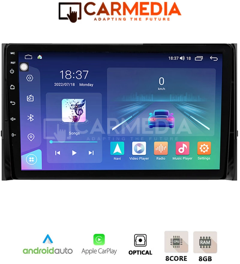 CARMEDIA CM809-13 TABLET 9'' OEM SKODA KAROQ 2017+ | KODIAQ 2016+