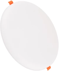 GloboStar® 60191 Χωνευτό LED Panel FrameLess Φ22cm 33W 3590lm 180° AC 220-240V IP20 με Σύστημα Ρυθμιζόμενης Τρύπας Κοπής από 3.5εκ έως 20.5εκ - Φ22.2 x Υ2cm Ψυχρό Λευκό 6000K - 3 Years Warranty