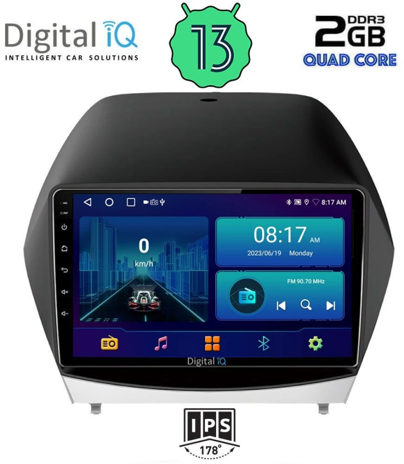 DIGITAL IQ BXB 1235_GPS (10inc) MULTIMEDIA TABLET OEM HYUNDAI iX35  mod. 2010-2015
