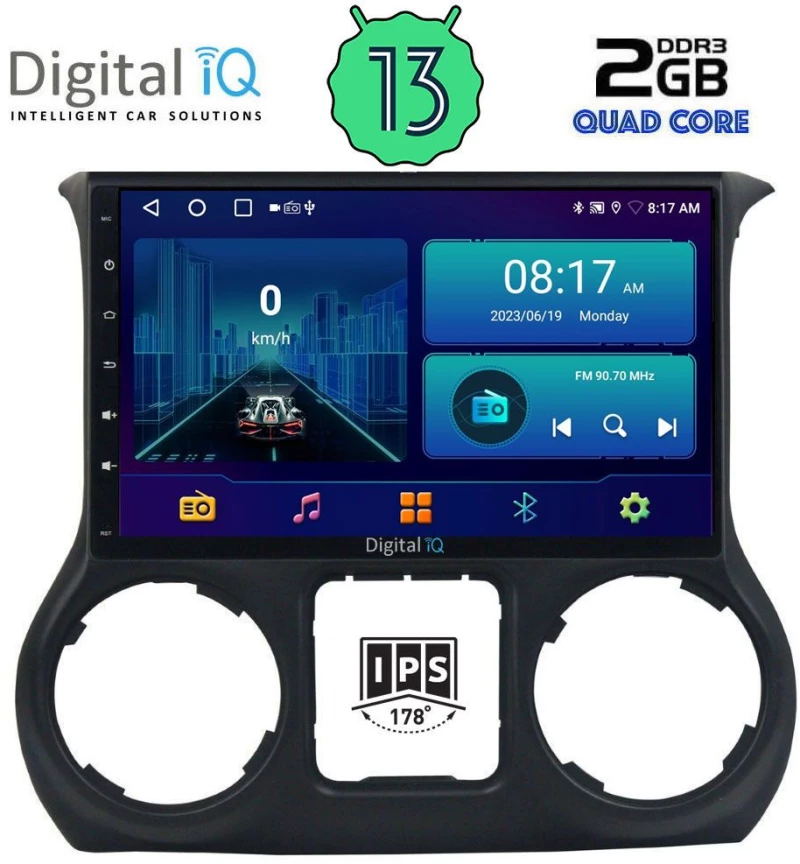 DIGITAL IQ BXB 1295_GPS (10inc) MULTIMEDIA TABLET OEM JEEP WRANGLER  mod. 2011-2014