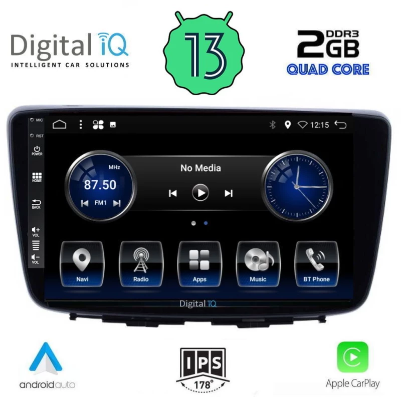 DIGITAL IQ BXH 3672_CPA (9inc) MULTIMEDIA TABLET OEM SUZUKI BALENO mod. 2016-2022
