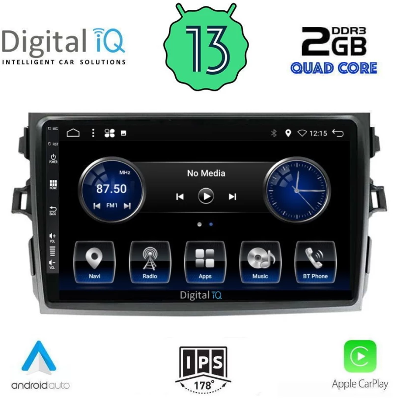 DIGITAL IQ BXH 3713_CPA (9inc) MULTIMEDIA TABLET OEM TOYOTA COROLLA 4D mod. 2006-2012
