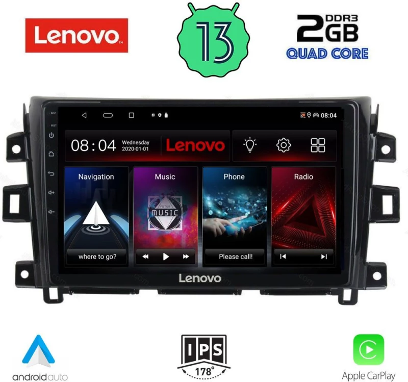 LENOVO LVD 4455_CPA (9inc) MULTIMEDIA TABLET OEM NISSAN NAVARA mod. 2016>
