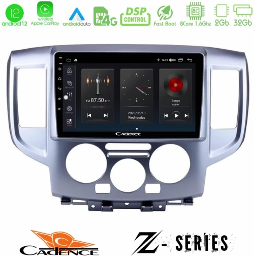 Cadence Z Series Nissan NV200 8core Android12 2+32GB Navigation Multimedia Tablet 9"