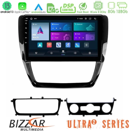 Bizzar Ultra Series VW Jetta 8core Android13 8+128GB Navigation Multimedia Tablet 10"