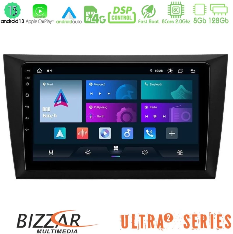 Bizzar Ultra Series Vw Golf 6 8core Android13 8+128GB Navigation Multimedia Tablet 9"