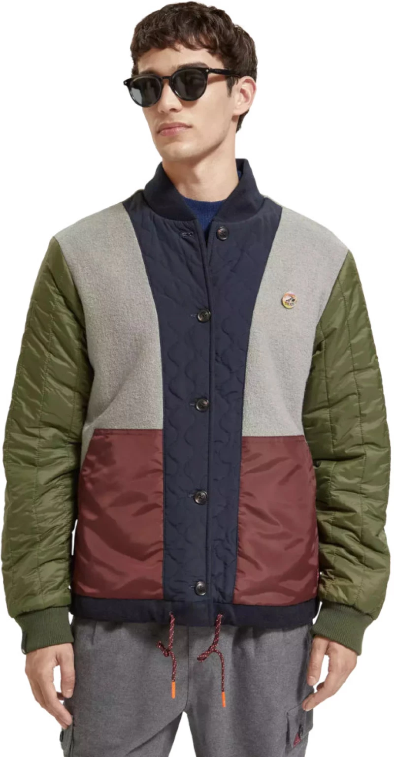 Scotch&Soda Men's Reversible Bomber Jacket