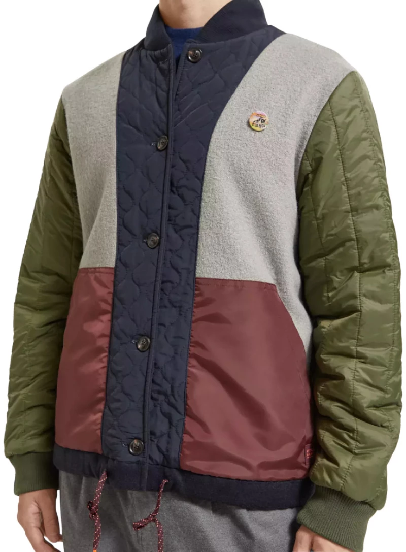 Scotch&Soda Men's Reversible Bomber Jacket