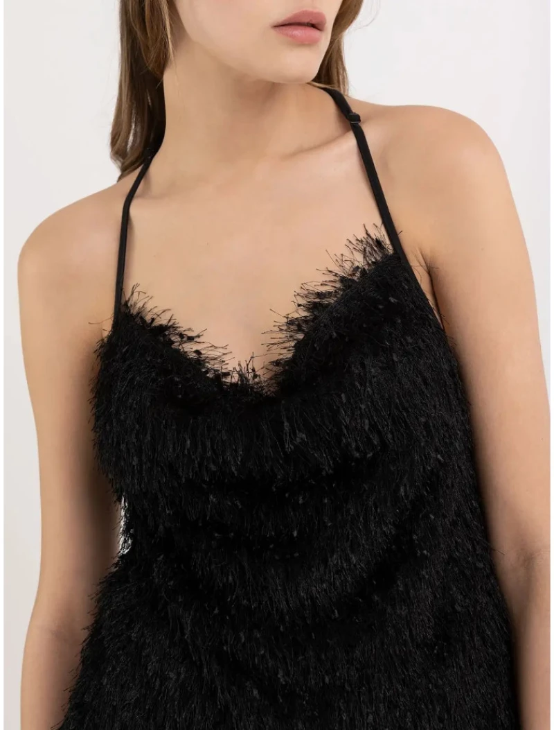 Replay Jersey Top With Fringes