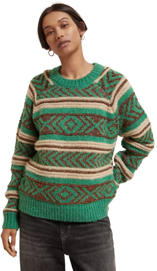 Scotch&Soda Metallic Fair Isle pullover