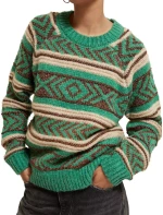 Scotch&Soda Metallic Fair Isle pullover
