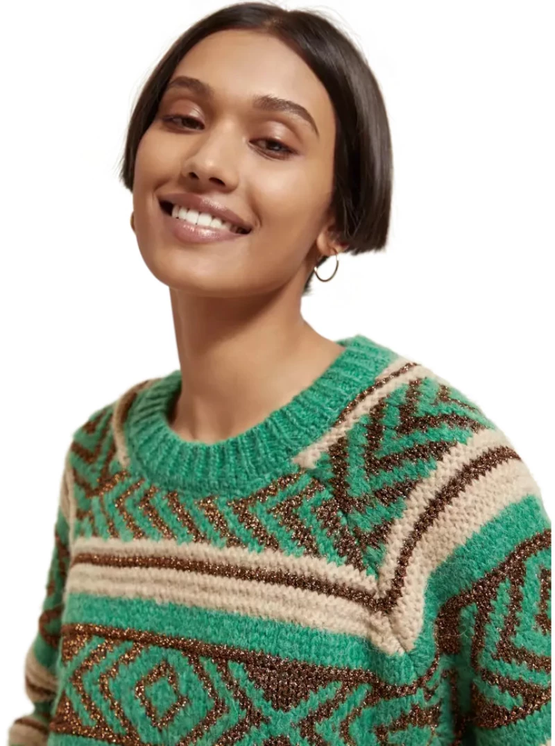 Scotch&Soda Metallic Fair Isle pullover