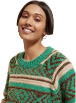 Scotch&Soda Metallic Fair Isle pullover