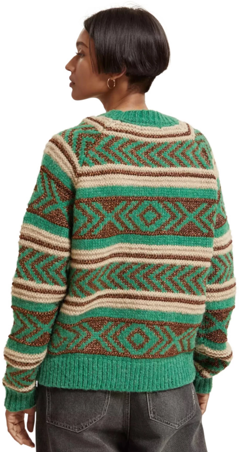 Scotch&Soda Metallic Fair Isle pullover