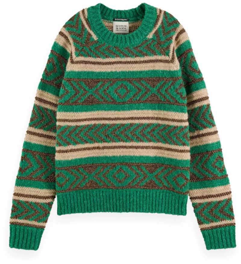 Scotch&Soda Metallic Fair Isle pullover