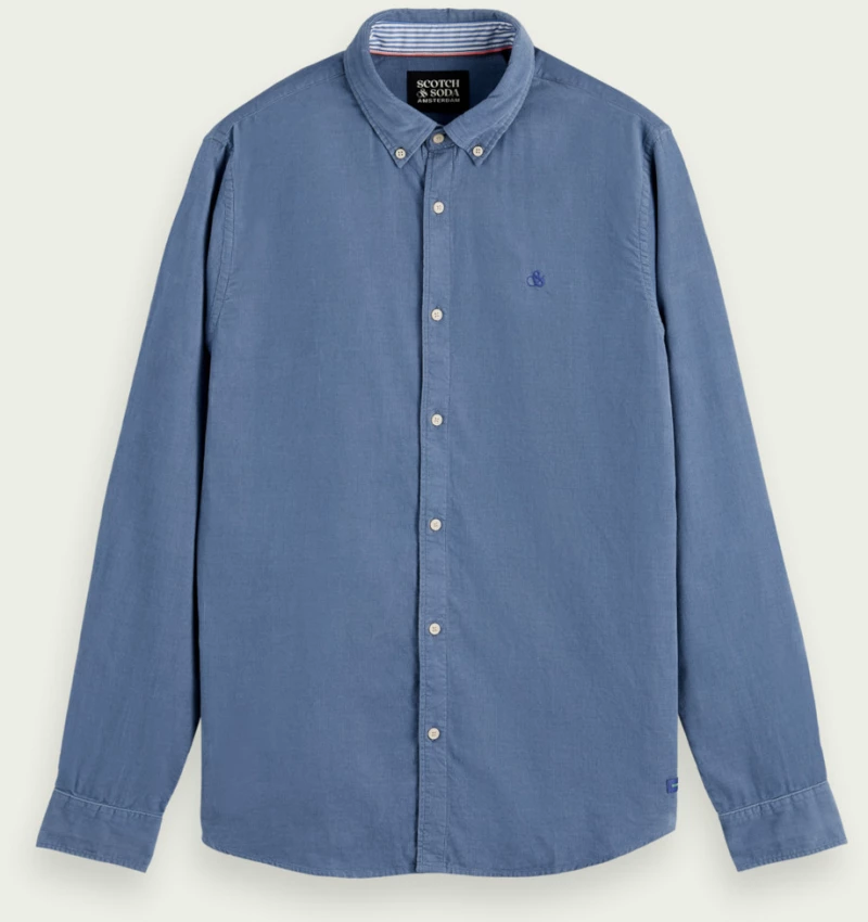 Scotch & Soda Men's Slim-fit Fine Corduroy Shirt