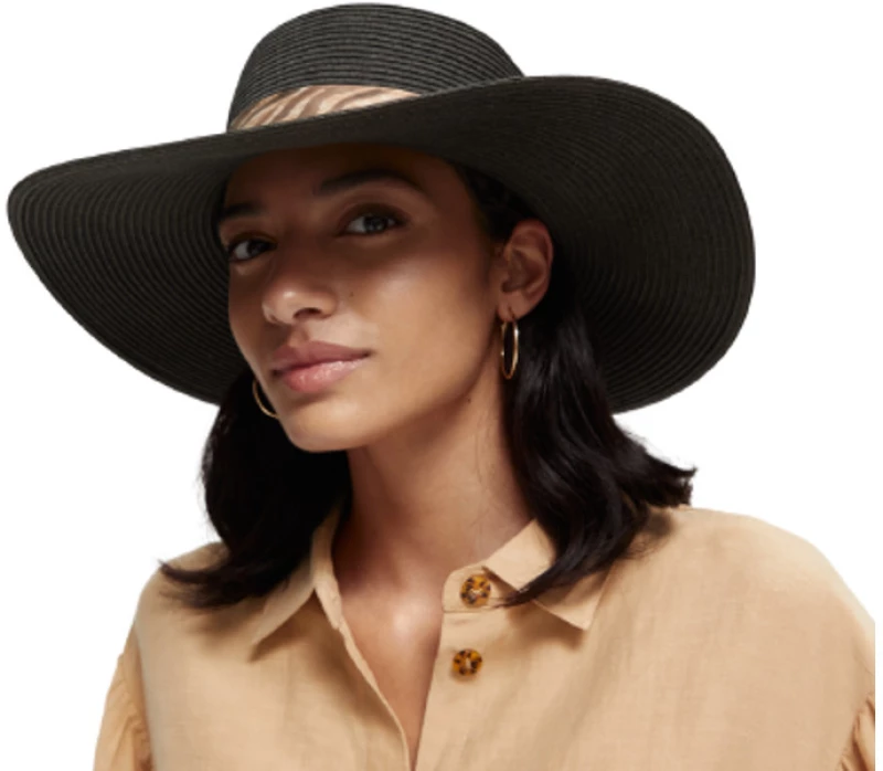 Scotch & Soda Printed Ribbon Hat
