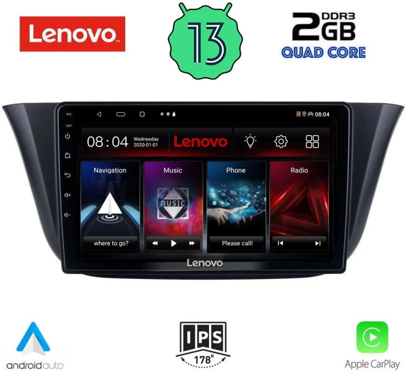 LENOVO LVD 4265_CPA (9inc) MULTIMEDIA TABLET OEM IVECO DAILY mod. 2014+gt;