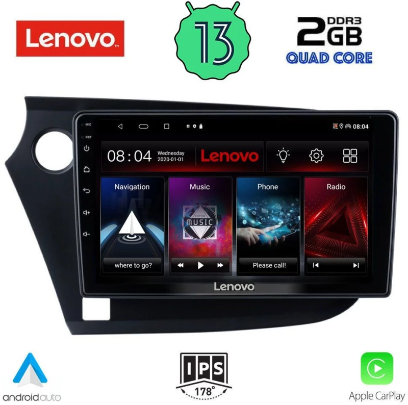 LENOVO LVD 4205_CPA (9inc) MULTIMEDIA TABLET OEM HONDA INSIGHT mod. 2009-2014