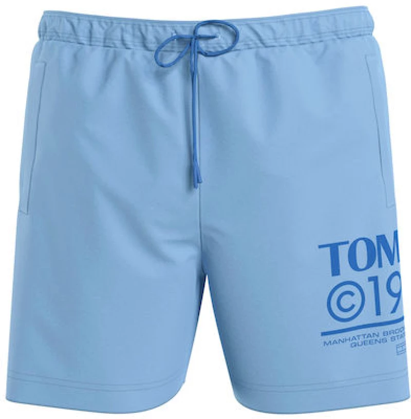 Tommy Hilfiger ανδρικό μαγιό nylon moderate blue σιέλ UM0UM03145-C3S