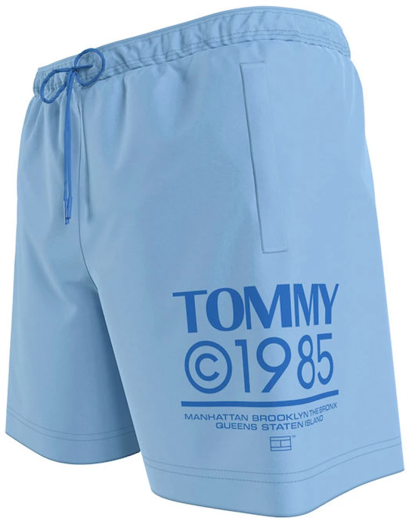 Tommy Hilfiger ανδρικό μαγιό nylon moderate blue σιέλ UM0UM03145-C3S