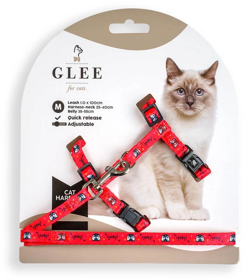 Glee Σαμαράκι και Οδηγός Ιμάντα Meow Medium 25x40cm