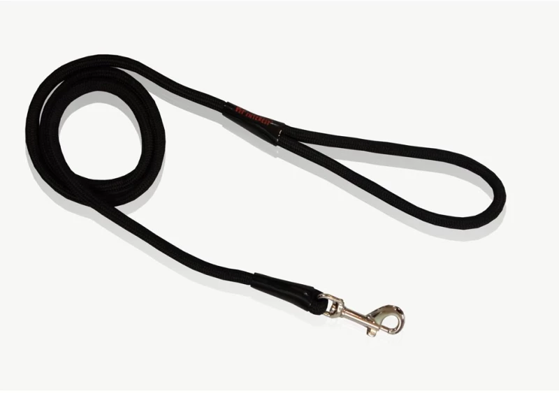 Pet Interest Λουρί/Οδηγός Σχοινί Απλός Μαύρο M 1.5x120cm