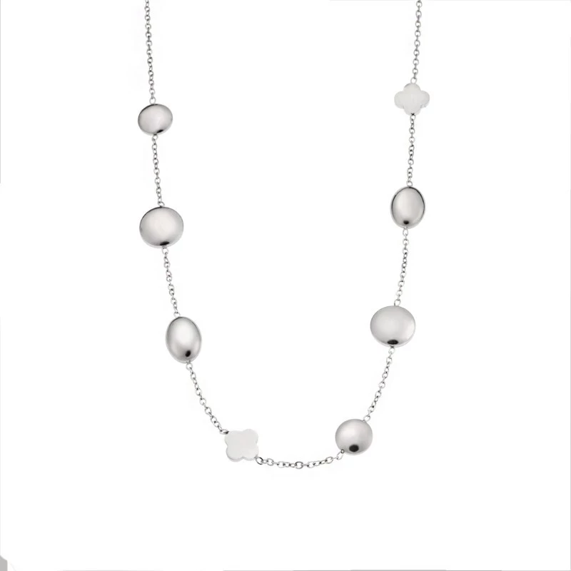 Κολιέ Senza Stainless Steel, Αλυσίδα με διάφορα σχέδια SSD5094SR