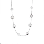Κολιέ Senza Stainless Steel, Αλυσίδα με διάφορα σχέδια SSD5094SR