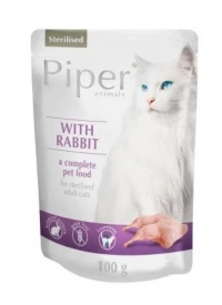 Piper Cat Adult Sterilised Κουνέλι Pouch 100gr