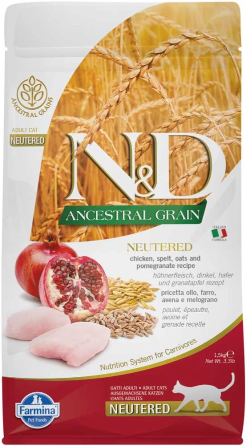 N&D Ancestral Grain Neutered 10kg