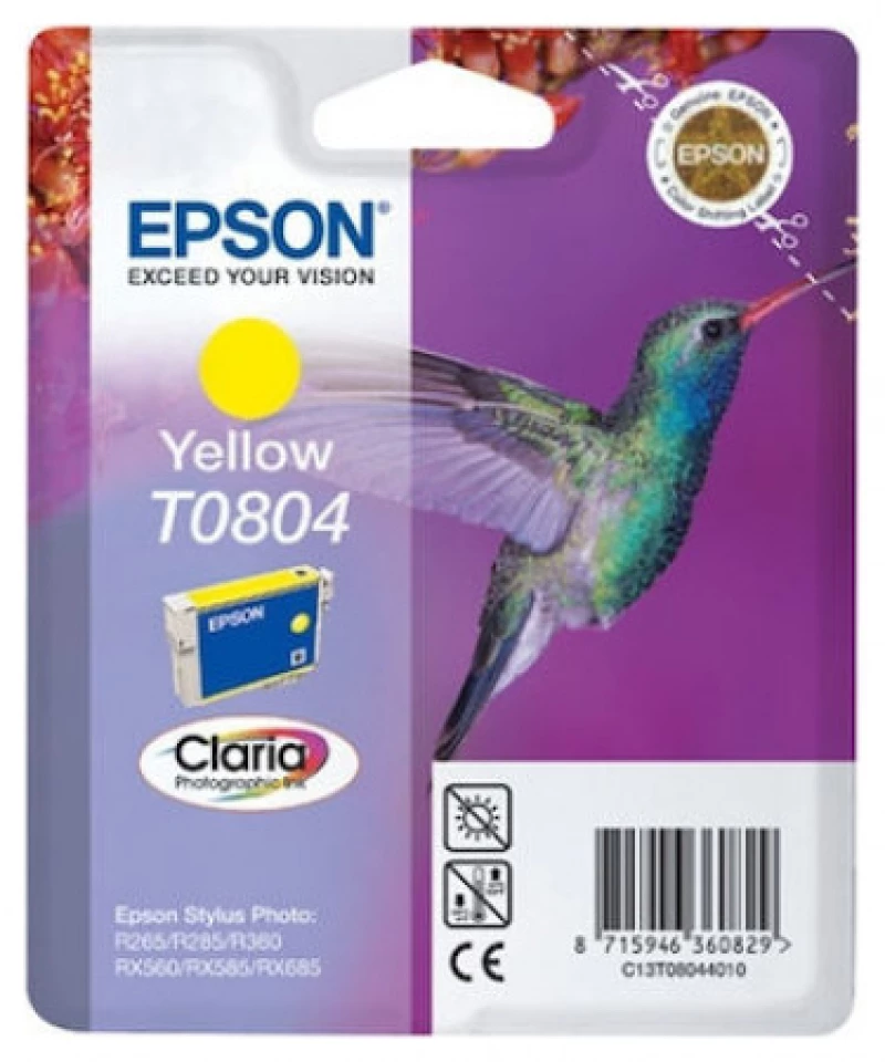 Μελάνι Inkjet Epson T0804 Yellow (C13T080440)