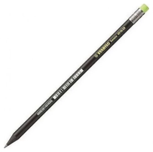 Μολύβι Stabilo μέ γόμα BLACK FLUO YELLOW 4918/24