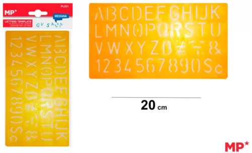 Στένσιλ Γραμμάτων MP 20cm PL031