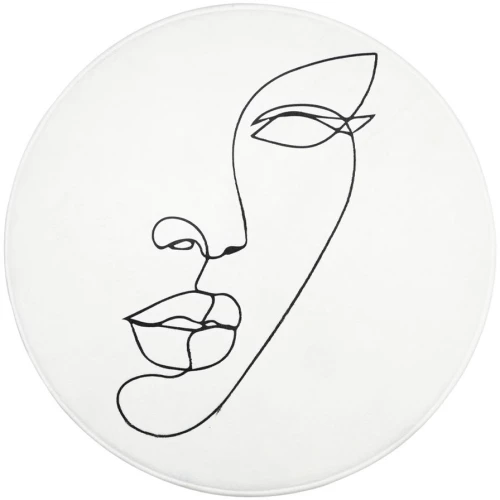Estia Ταπετο Μπανιου Line art Αντιολισθητικο 80x80cm Λευκο