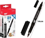 Μαρκαδόρος για CD/DVD Ανεξίτηλος MP μέ 2 μύτες 0,5mm & 1,0mm  Μαύρος  PE541N-S