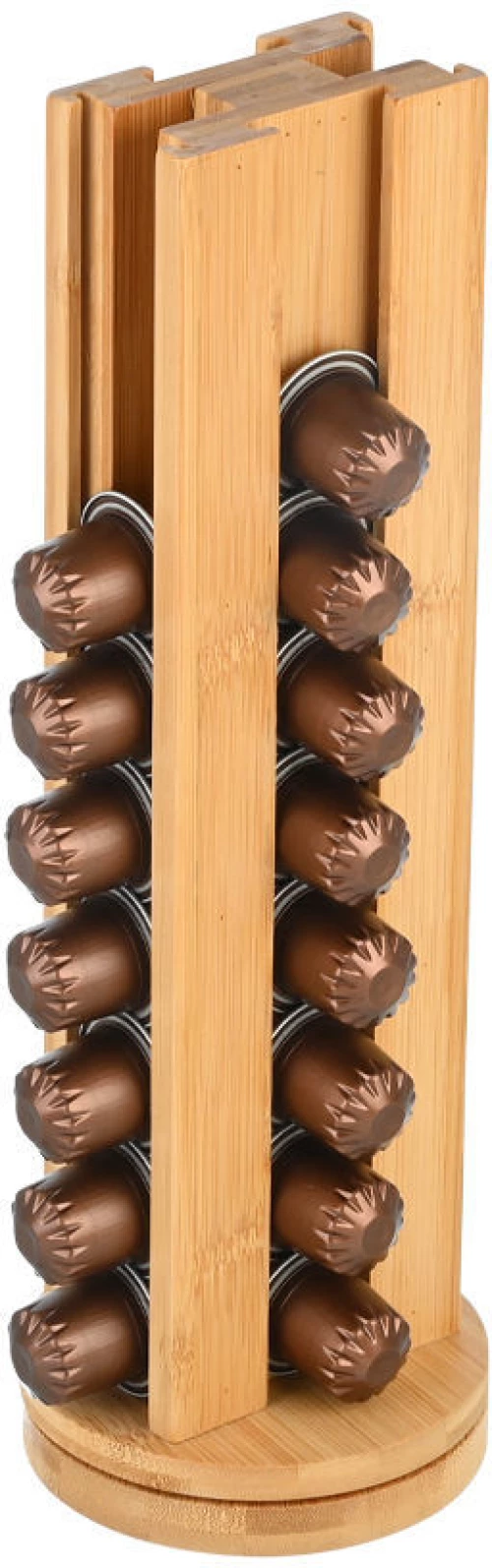 Estia Βαση για Καψουλες Espresso Bamboo Essentials 36 Θεσεων Περιστρεφομενη