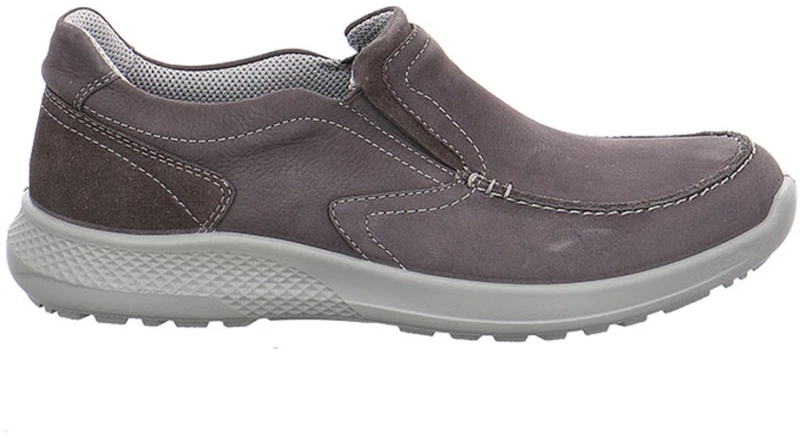 Jomos 322384916220 Aνατομικό Δερμάτινο Comfort Casual Γκρι