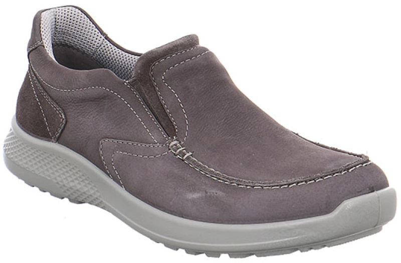 Jomos 322384916220 Aνατομικό Δερμάτινο Comfort Casual Γκρι