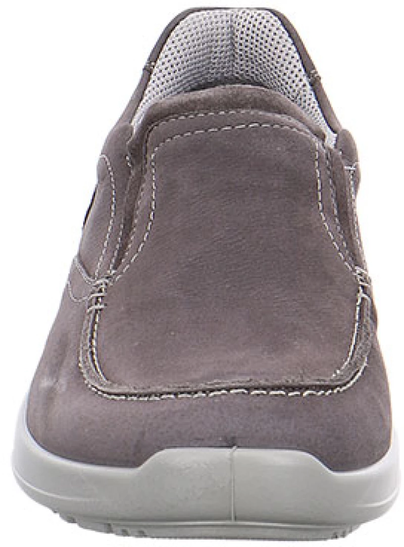 Jomos 322384916220 Aνατομικό Δερμάτινο Comfort Casual Γκρι