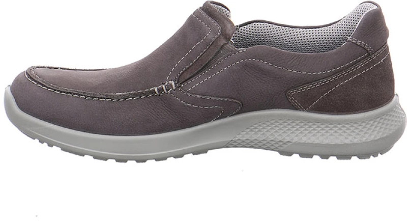 Jomos 322384916220 Aνατομικό Δερμάτινο Comfort Casual Γκρι