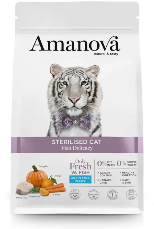 Amanova Sterilised Cat Fish 4kg