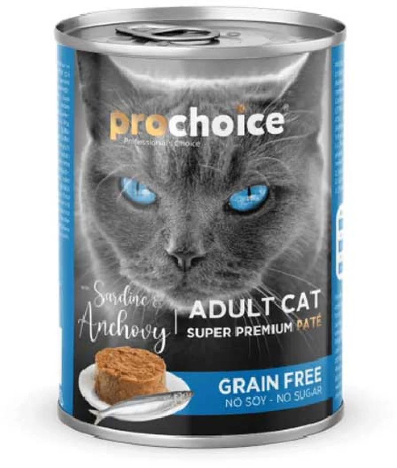 ProChoice Cat Pate Grain Free Adult Σαρδέλα 400gr