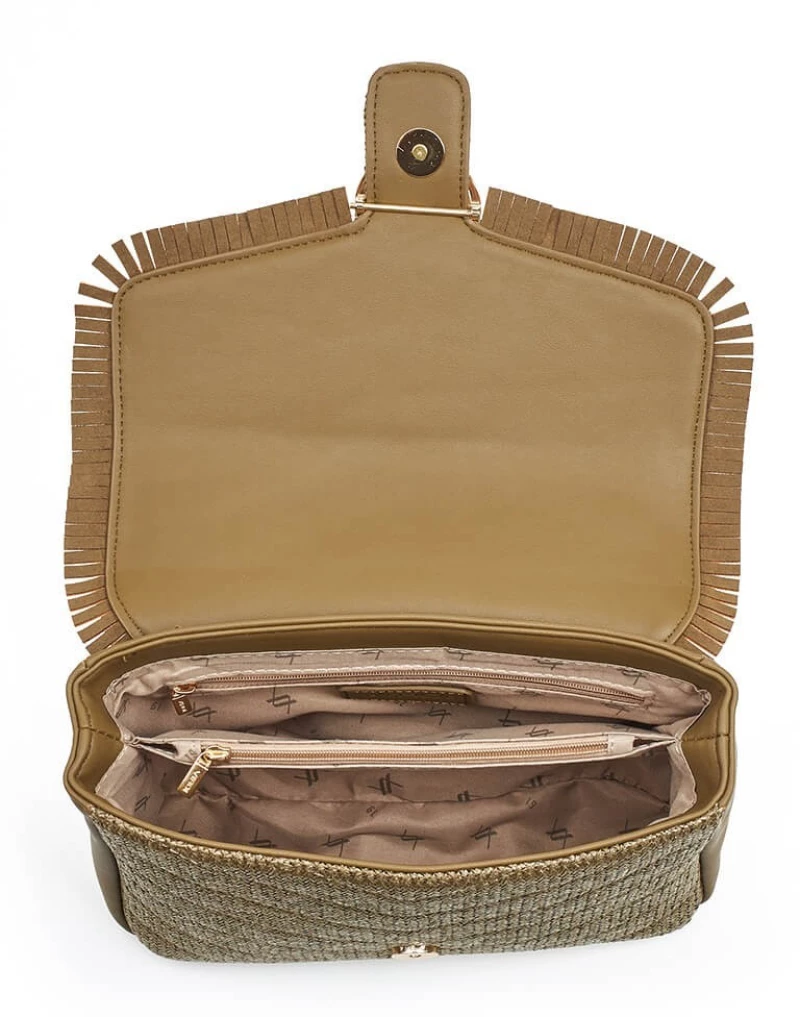Τσάντα Γυναικεία Χιαστί Verde 16-7313 Khaki Khaki