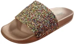 Παντόφλα Γυναίκεια Flat Verde 28-2878 Multicolor Multicolor